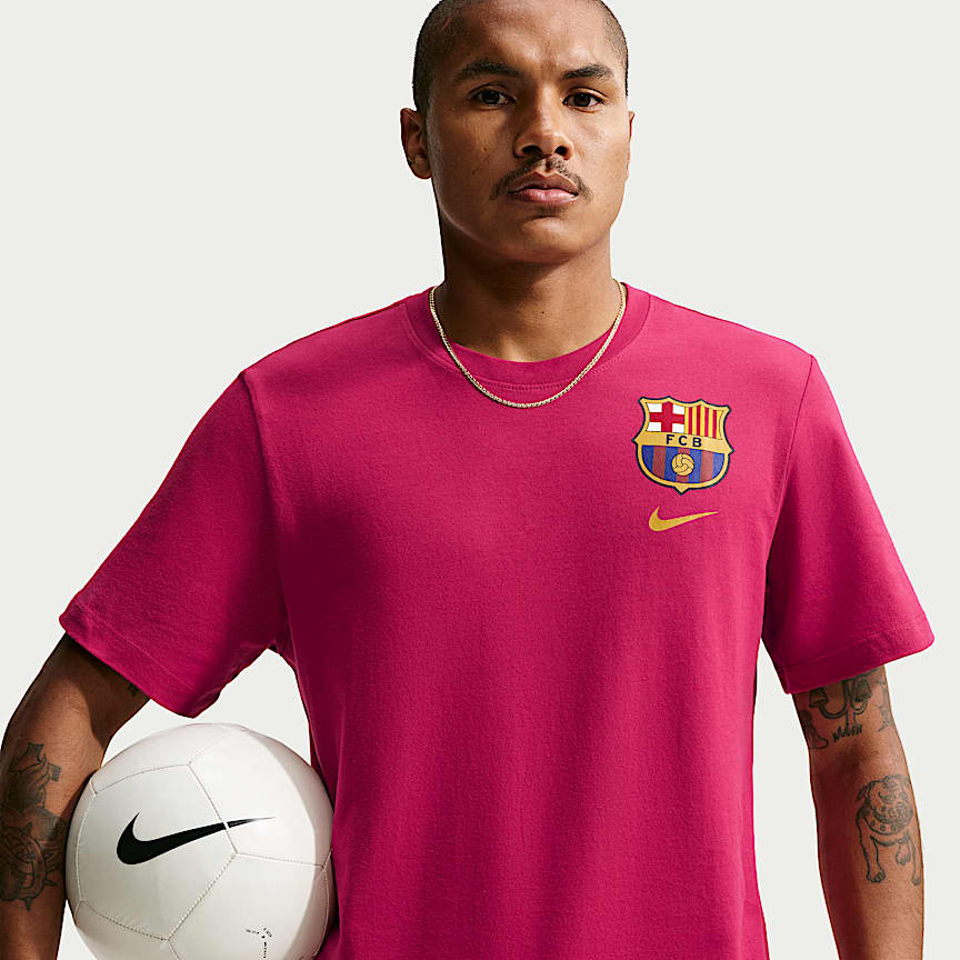 FC Barcelona Strike Big Kids' Nike Dri-FIT Soccer Short-Sleeve Top